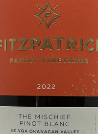Fitzpatrick Family Vineyards The Mischief Pinot Blanctext