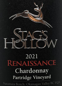 Stag's Hollow Renaissance Chardonnay Partridge Vineyardtext