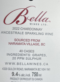 Bella Wines Chardonnay Ancestraletext