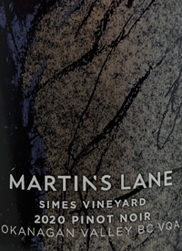 Martin's Lane Simes Vineyard Pinot Noirtext