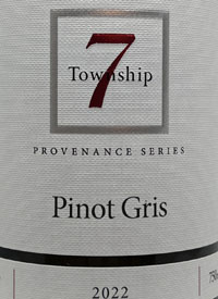 Township 7 Pinot Gris Provenance Seriestext