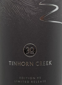 Tinhorn Creek Edition 93 Limited Releasetext