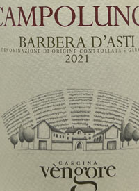 Cascina Vengore Campolungo Barbera d'Astitext