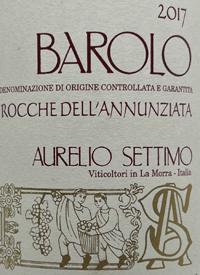 Aurelio Settimo Barolo Rocche Dell'Annunziatatext