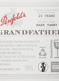 Penfolds Grandfather Rare Tawny Porttext
