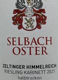 Selbach-Oster Zeltinger Himmelreich Riesling Kabinett Halbtrockentext