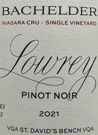 Bachelder Lowrey Old Vines Pinot Noirtext