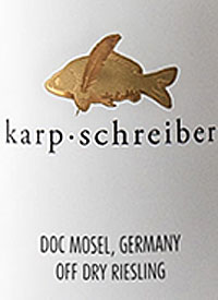 Karp-Schreiber My Karp Off-Dry Rieslingtext