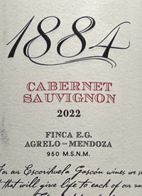 Escorihuela 1884 Cabernet Sauvignon Finca E.G.text