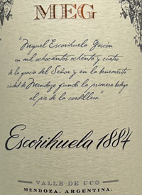 Escorihuela 1884 MEG Malbec - Cabernet Sauvignontext