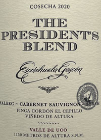 Escorihuela 1884 The President's Blend Malbec-Cabernet Sauvignontext