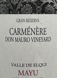 Mayu Carménère Gran Reserva Don Mauro Vineyardtext