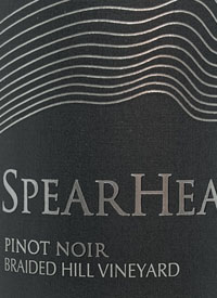Spearhead Pinot Noir Braided Hill Vineyardtext