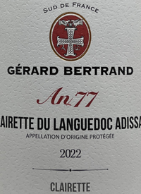 Gérard Bertrand An 77 Clairette du Languedoc Adissantext