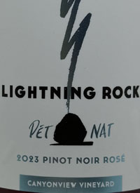 Lightning Rock Pét Nat Pinot Noir Rosé Canyonview Vineyardtext