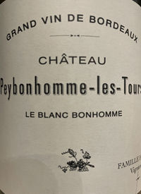 Château Peybonhomme-les-Tours Le Blanc Bonhommetext