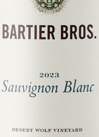 Bartier Bros. Sauvignon Blanc Desert Wolf Vineyardtext
