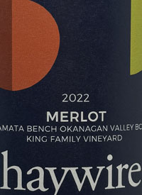 Haywire Merlot King Family Vineyardtext