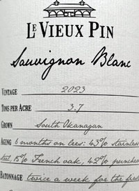 Le Vieux Pin Sauvignon Blanctext