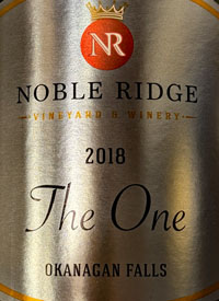 Noble Ridge The One Sparkling Bruttext