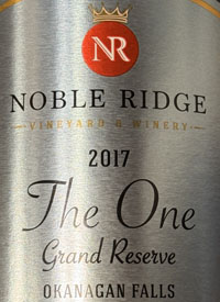 Noble Ridge The One Grand Reserve Bruttext