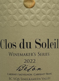 Clos du Soleil Béton Cabernet Sauvignon Cabernet Franctext