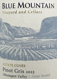 Blue Mountain Estate Cuvée Pinot Gristext