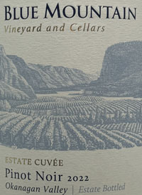 Blue Mountain Reserve Cuvée Pinot Noirtext