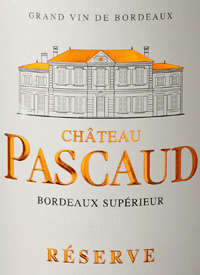 Château Pascaud Reserve Bordeaux Supérieurtext