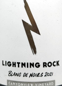 Lightning Rock Blanc de Noirs Canyonview Vineyard Traditonal Method Brut Naturetext