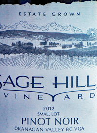 Sage Hills Vineyard Small Lot Pinot Noirtext