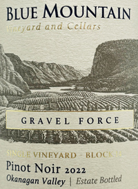 Blue Mountain Pinot Noir Single Vineyard Block 14 Gravel Forcetext