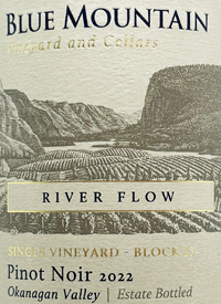 Blue Mountain Pinot Noir Single Vineyard Block 23 River Flowtext