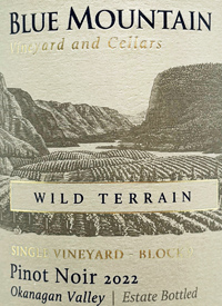 Blue Mountain Pinot Noir Single Vineyard Block 9 Wild Terraintext