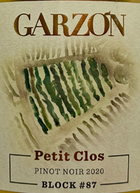 Garzón Petit Clos Pinot Noir Block 87text