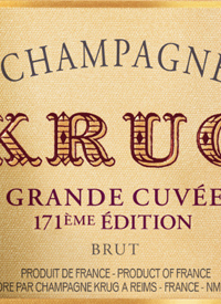 Champagne Krug Grande Cuvée 171èmé Bruttext