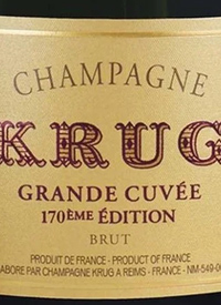 Champagne Krug Grande Cuvée 170èmé Bruttext