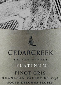 CedarCreek Platinum Pinot Gristext