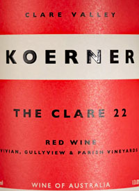 Koerner The Clare Red Winetext