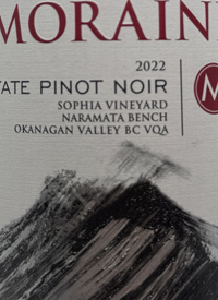 Moraine Pinot Noir Sophia Vineyardtext