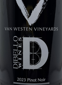 Van Westen Vineyards Di Bello Wines VD Pinot Noirtext