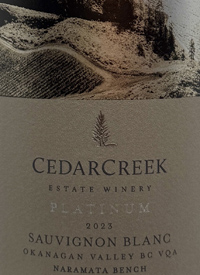 CedarCreek Platinum Naramata Bench Sauvignon Blanctext