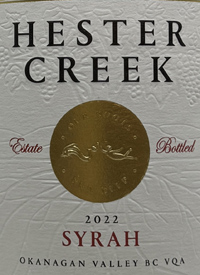 Hester Creek Syrahtext