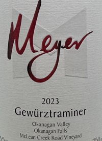 Meyer Gewürztraminer McLean Creek Roadtext