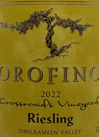 Orofino Crossroads Vineyard Rieslingtext