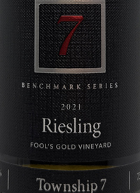 Township 7 Riesling Benchmark Series Fool's Gold Vineyardtext