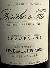 Champagne Bérèche et Fils Les Beaux Regards Extra Brut 1er Crutext