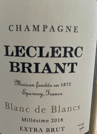 Champagne Leclerc Briant Blanc de Blancs Extra Bruttext