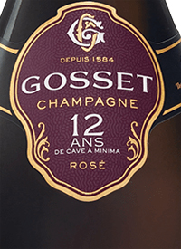 Champagne Gosset 12 Ans de Cave à Minima Rosétext