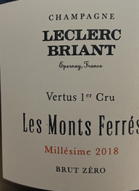 Champagne Leclerc Briant Les Monts Ferréstext